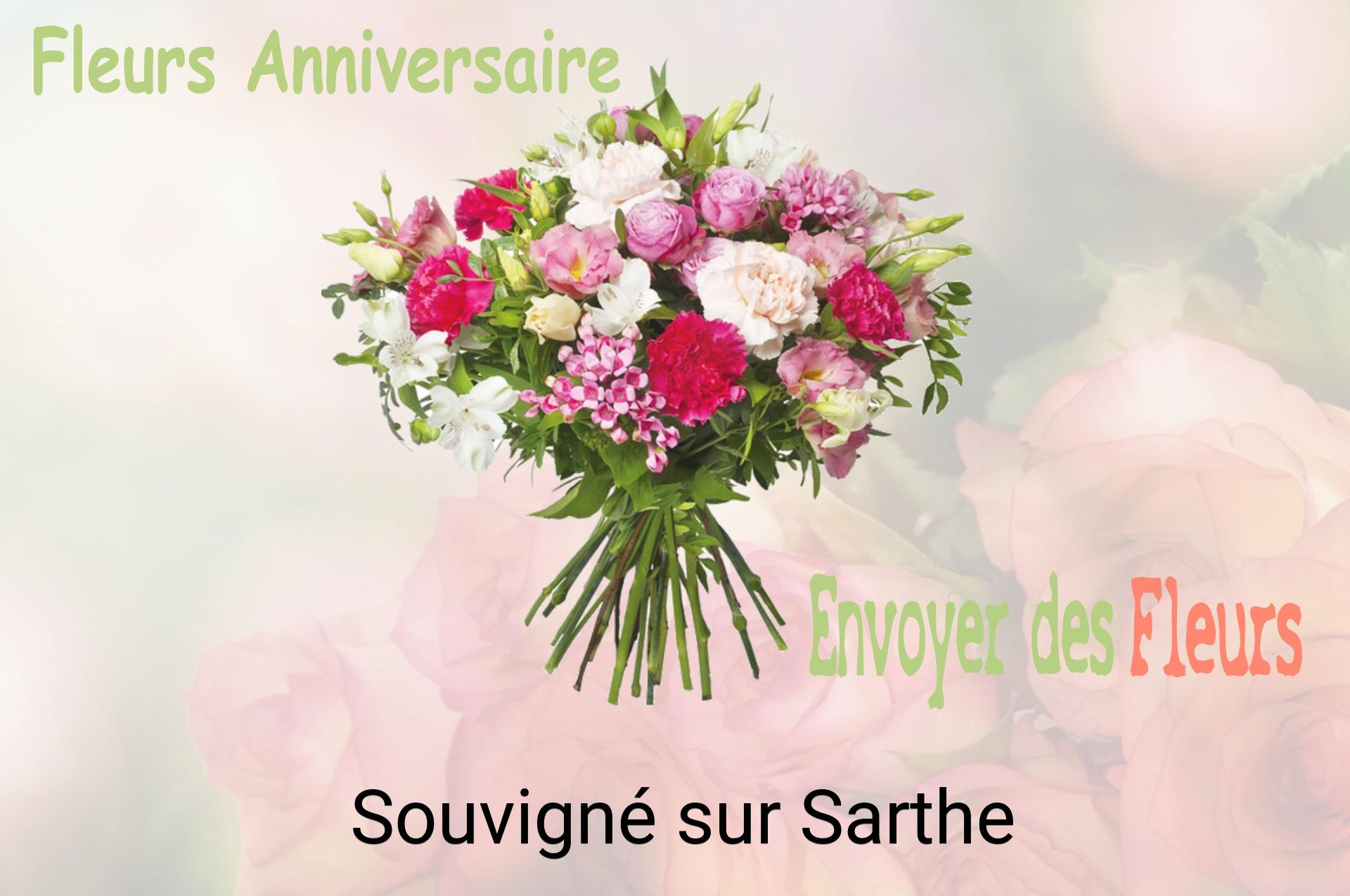 Bouquet de fleurs d’anniversaire livré à Souvigné-sur-Sarthe