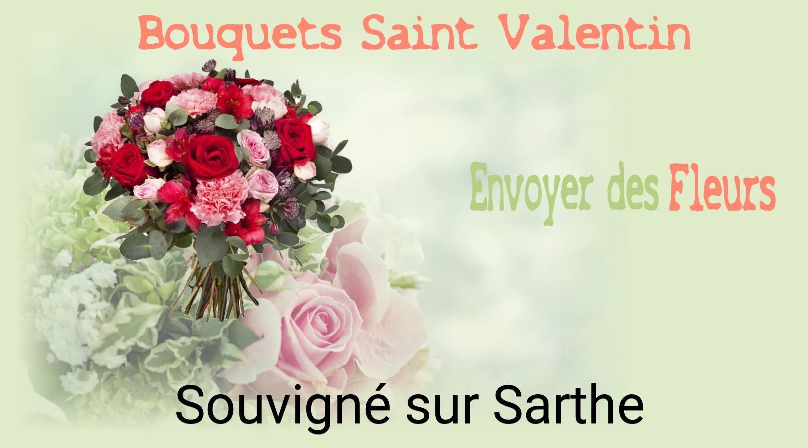 Roses de Saint-Valentin livrées à Souvigné-sur-Sarthe